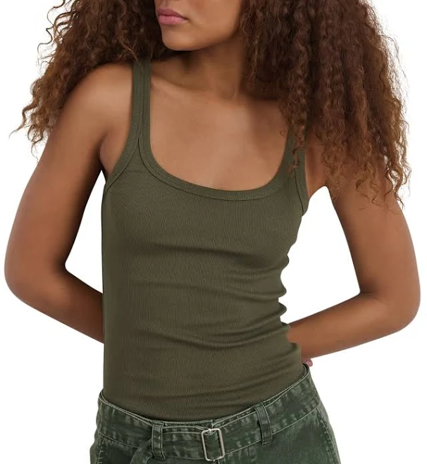 Mckenna Slim Fit Ribbed Tank