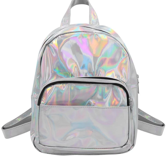 MOSSTYUS Holographic Rainbow Shoulder Bag