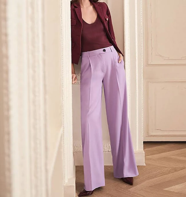 Ann Taylor Women's Petite Modern Wide-leg Trousers