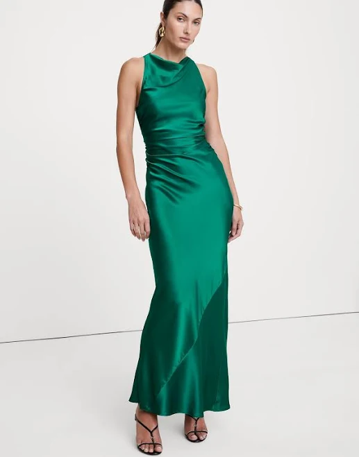 Banana Republic Women's Silk Cowl-Neck Gown