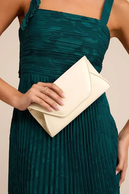 Lulus Satin Envelope Crossbody Clutch