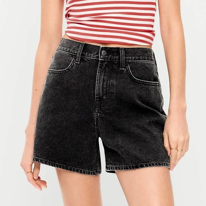 Old Navy Women's High-Waisted Baggy Jean Shorts
