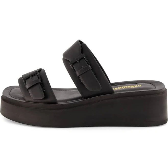 Cushionaire Women's Planet Two Band Platform Sandal