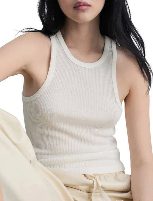 Woman Mango Fine ribbed Knit top