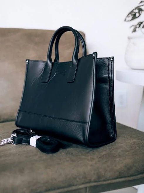 Minimalist Leather Top Handle Handbag