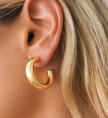 Chunky Gold Hoops | Medium