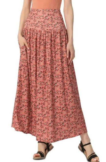 Kimi & Kai Women's Tiered Maxi Skirt