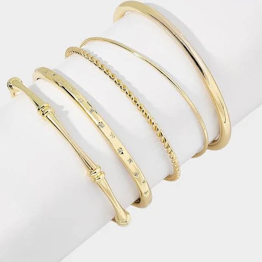 Gold Bangle Stack Stack