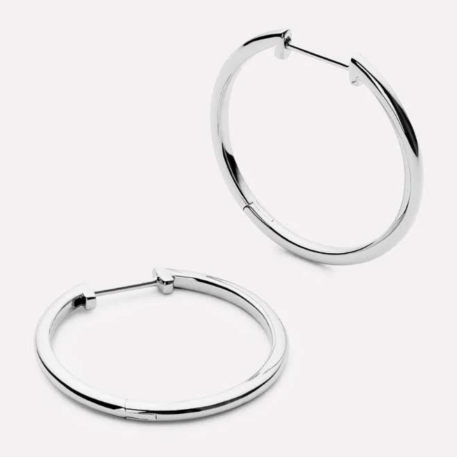Ana Luisa Lo Medium Slim Endless Hoop Earrings