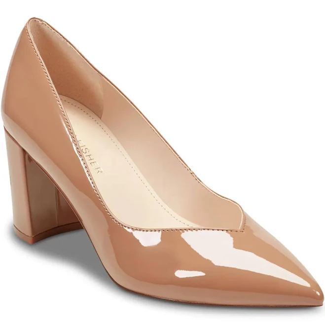 Marc Fisher Women's Caitlin Slip-On Block Heel Pumps