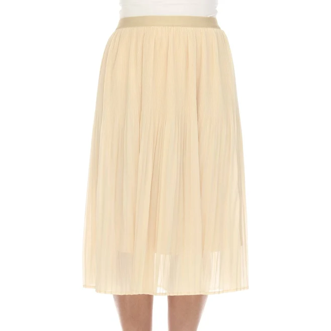 Women's Pleated Chiffon Midi Skirt