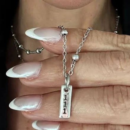 Katia Designs Women's Dainty Satellite Silver Chain Necklace