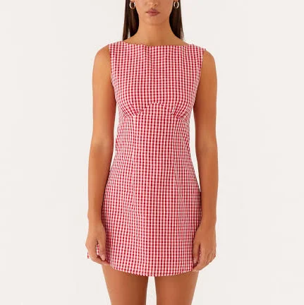 Lotus Tie Back Mini Dress