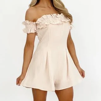 Lane 201 Ruffled Rosewood Romper