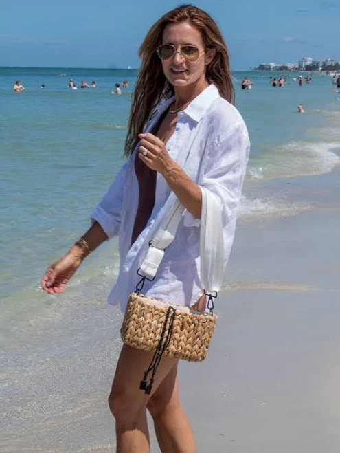 The Hamptons Mini Straw Tote Bag