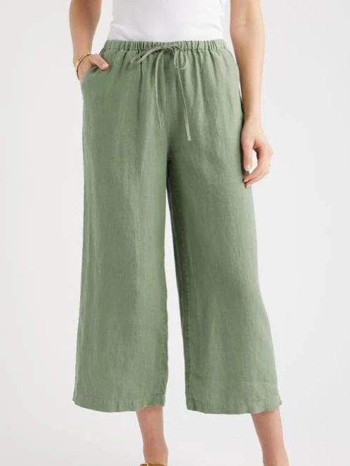 Caslon Wide Leg Linen Pants