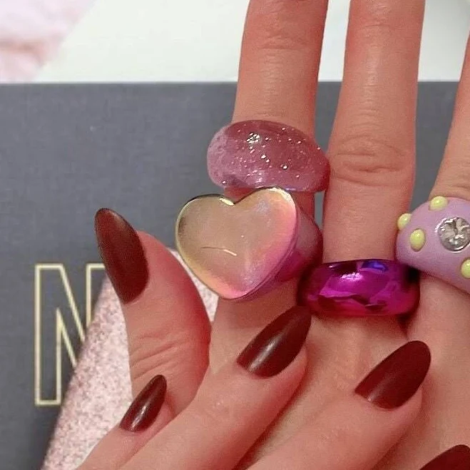 Chunky Resin Rings (7pcs)