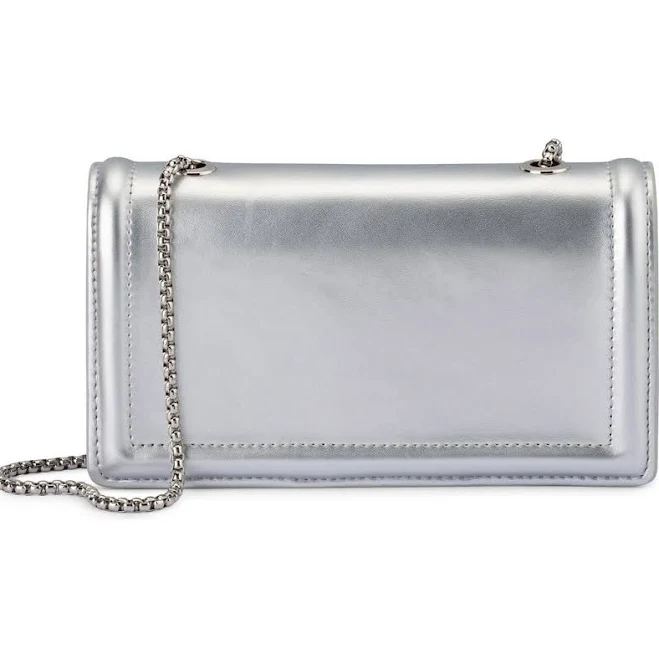 Olga Berg Rosie Metallic Faux Leather Convertible Shoulder Bag