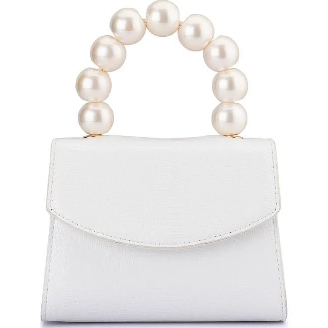 Olga Berg Peta Pearl Handle Bag