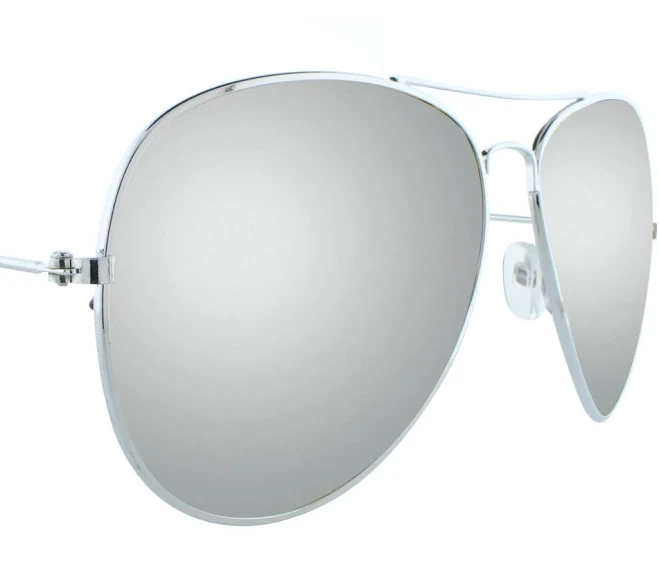 Classic Aviator Sunglasses | Silver Mirror | Fast US Shipping