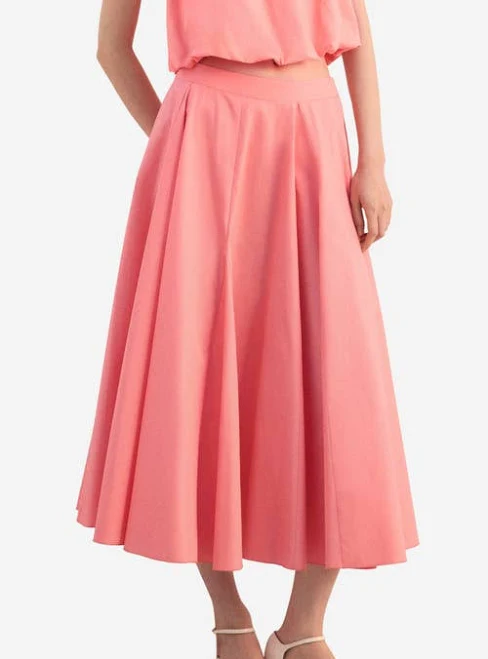 MANGO Women's Flared Midi-Skirt