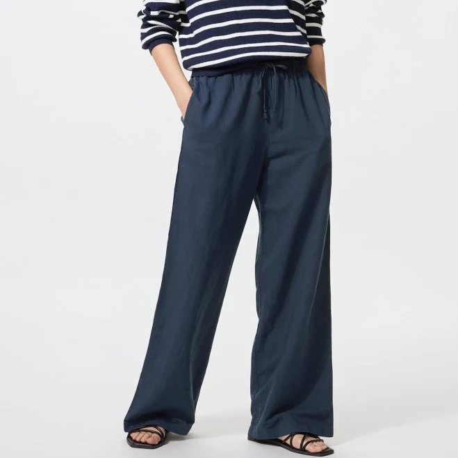 UNIQLO Women's Linen Blend Easy Pants