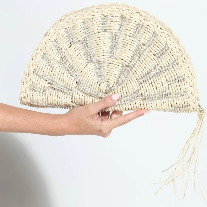 Mini black shoulder bag with silver chain detail