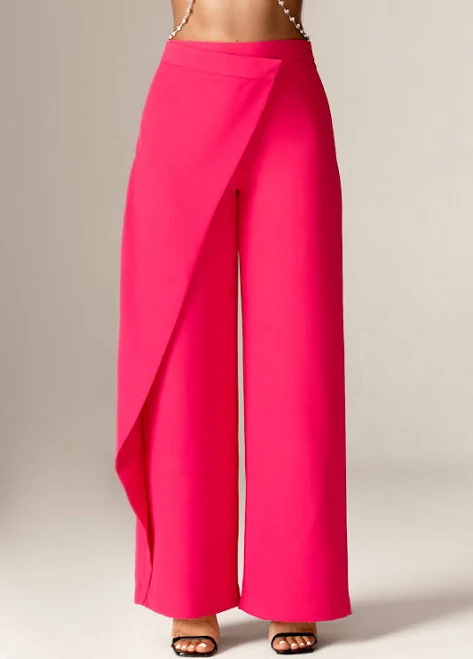Mila High Waist Wide Leg Draped Pants