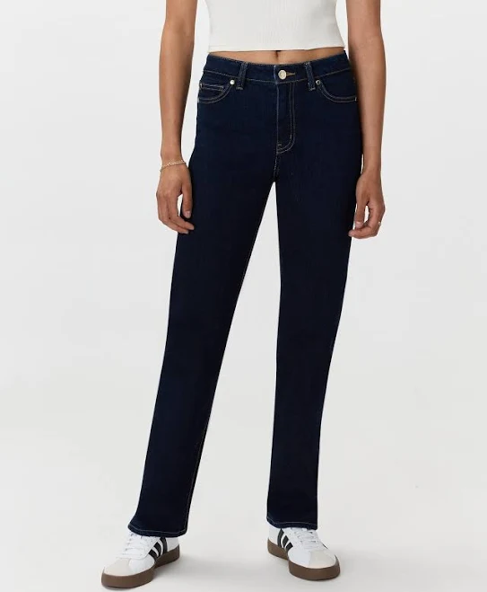 Quince Women's Bella Stretch Straight Jeans