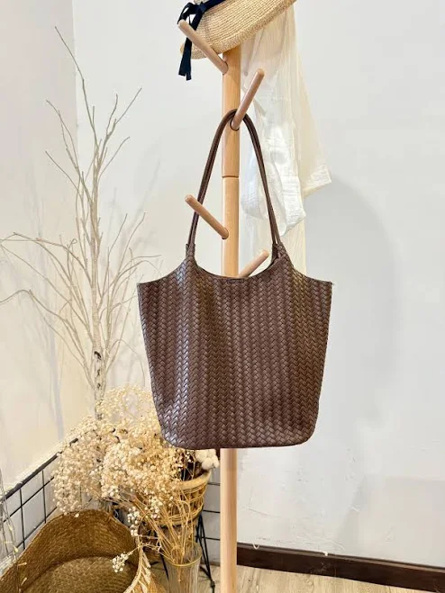 Handmade Vegan Leather Tote Bag
