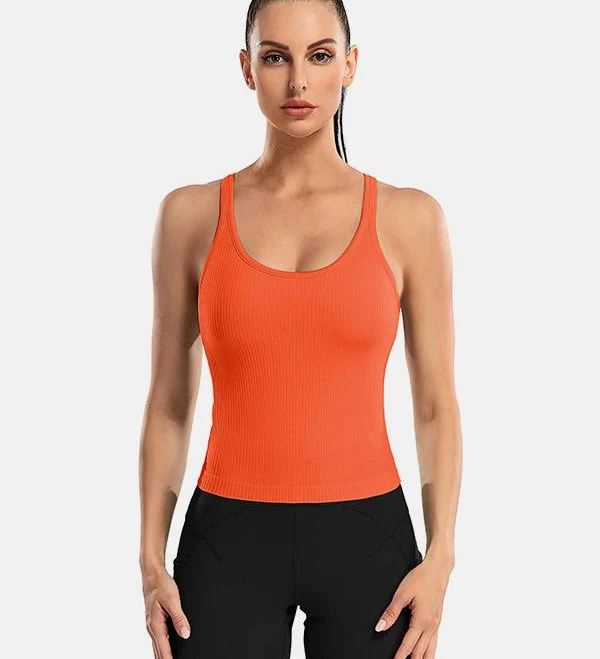 Scoop Neck Racerback Tank Top