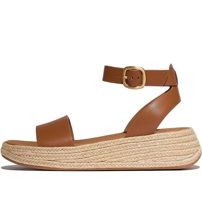 Fitflop Women's Espadrille Leather Flatform Ankle-Strap Sandals