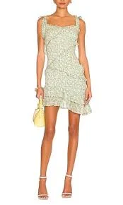 Astr Women's Eastwick Smocked Mini Dress Yellow