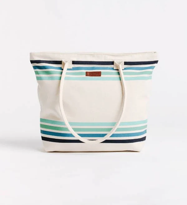 Sand Cloud Border Classic Stripe Beach Tote