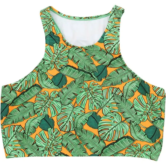 SwimZip Women's Halter Top Bikini Top with UPF 50+ Sun Protection