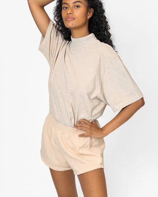 1825GD Unisex Oversized Short Sleeve High Mockneck T-shirt