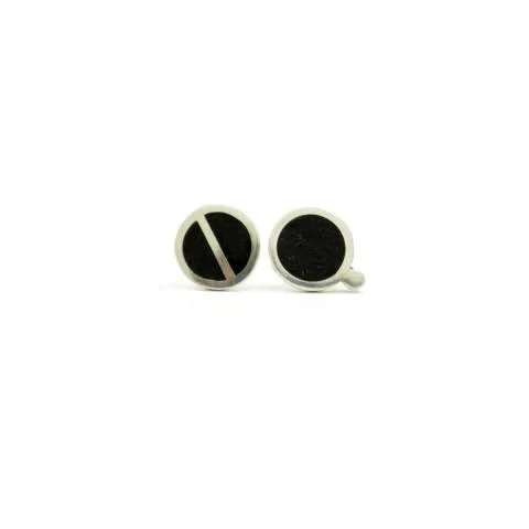 925 Sterling Silver Asymmetric Geometric Studs
