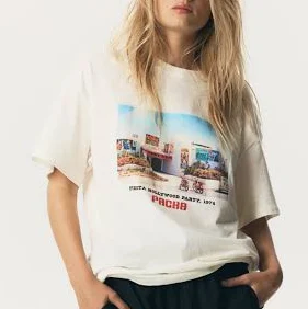 Ladies H&M Oversized Printed T-Shirt