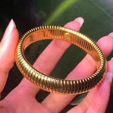 18K Gold Plated Bold Bohemian Bangle