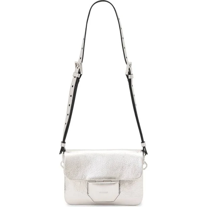 Allsaints Women's Jupiter Metallic Leather Crossbody Bag