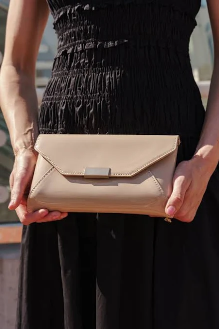 Danica Faux Leather Envelope Clutch
