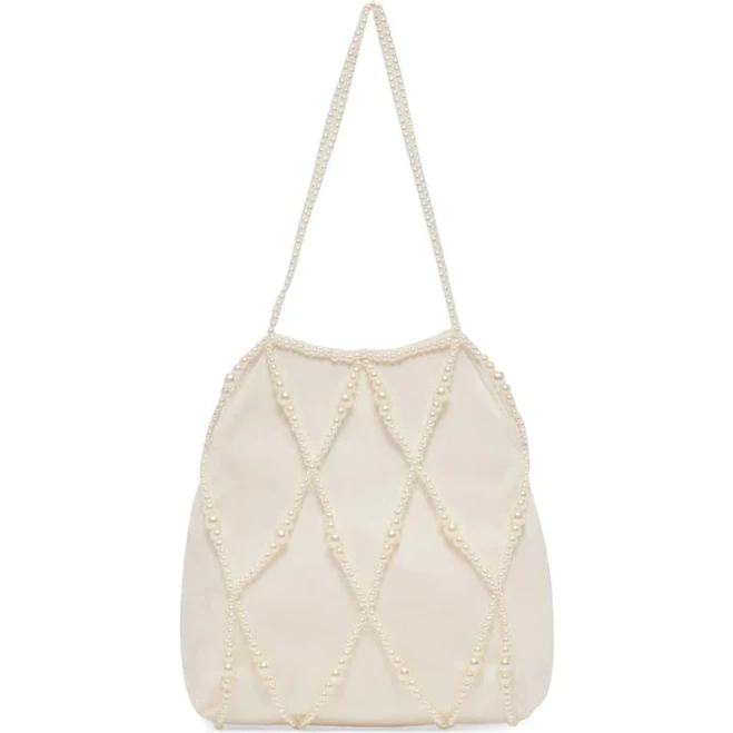 Dolce Vita Serilda Faux Pearl Satin Handbag
