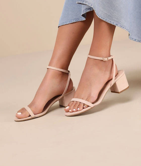 Lulus Exclusive Julie Suede Ankle Strap Heels