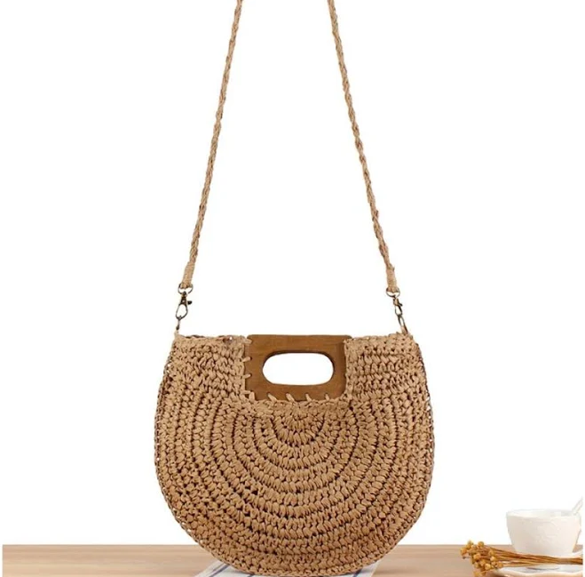 Wooden Handle Crossbody