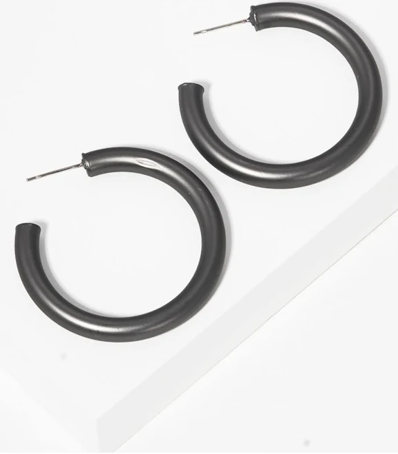 Medium Metal Hoop Earrings