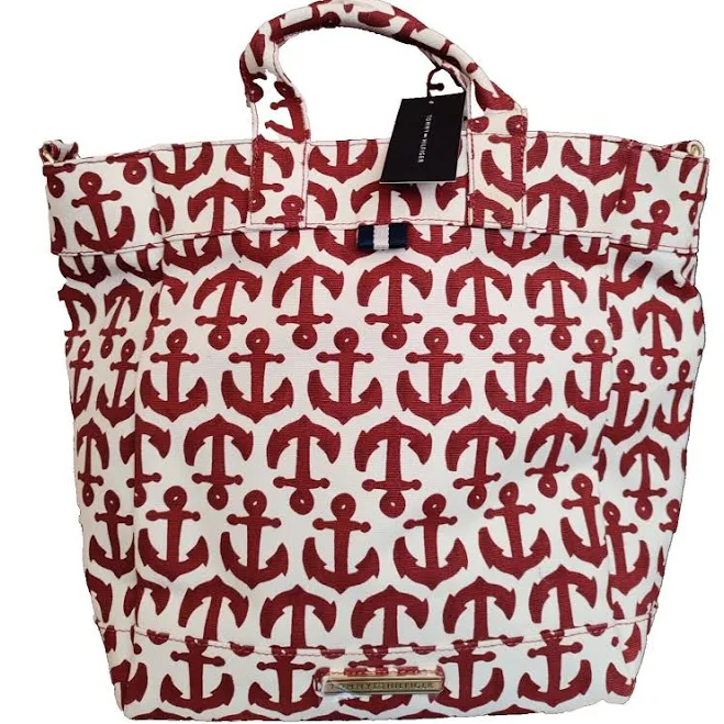 Tommy Hilfiger White/red Anchor Totebag & Crossbody