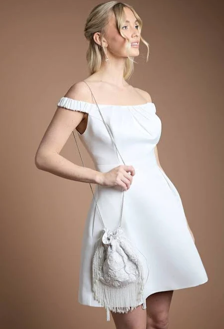 Coast Women's Blair Embellished Fringe Grab Bag