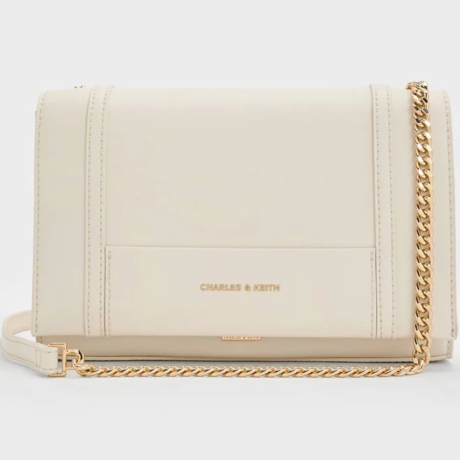 Charles & Keith Shalia Chain-strap Shoulder Bag