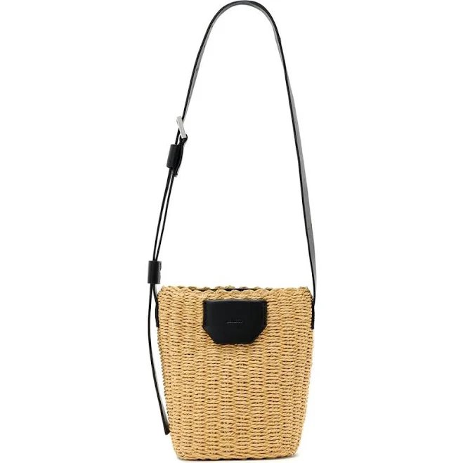 Allsaints Women's Alba Paper Straw Crossbody Bag