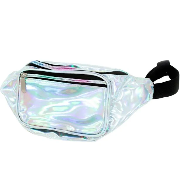 Lyte Up Clothing Holographic Metallic Fanny Pack